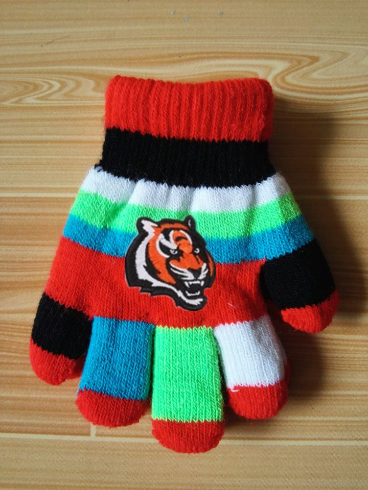 Bengals Kids Knit Gloves6
