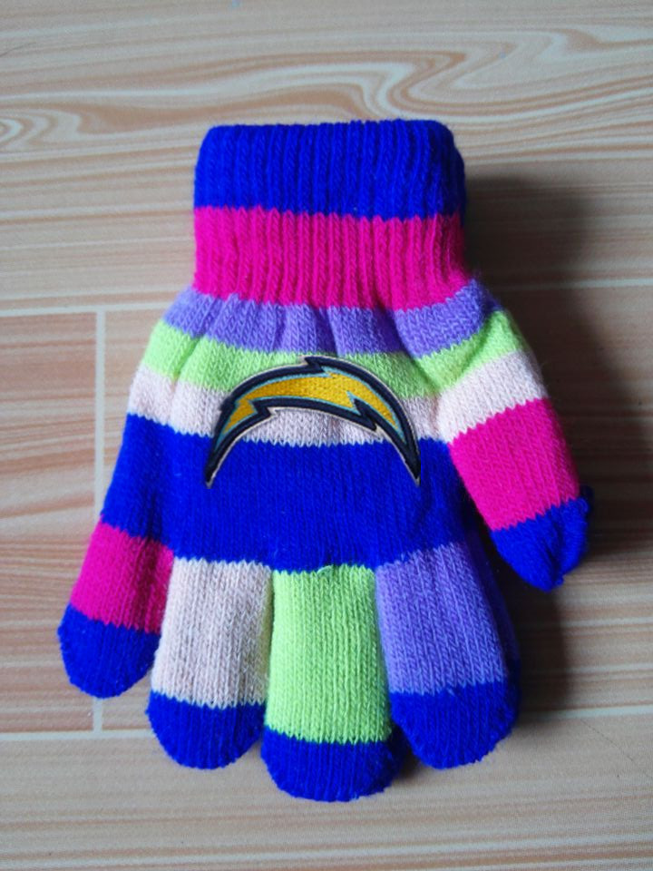 Chargers Kids Knit Gloves