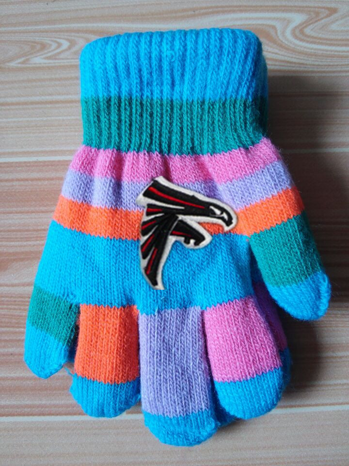 Falcons Kids Knit Gloves2