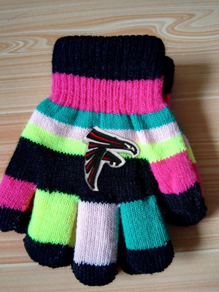 Falcons Kids Knit Gloves3