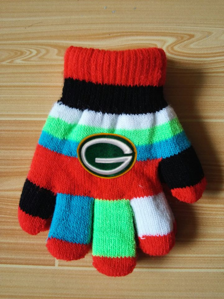 Packers Kids Knit Gloves6