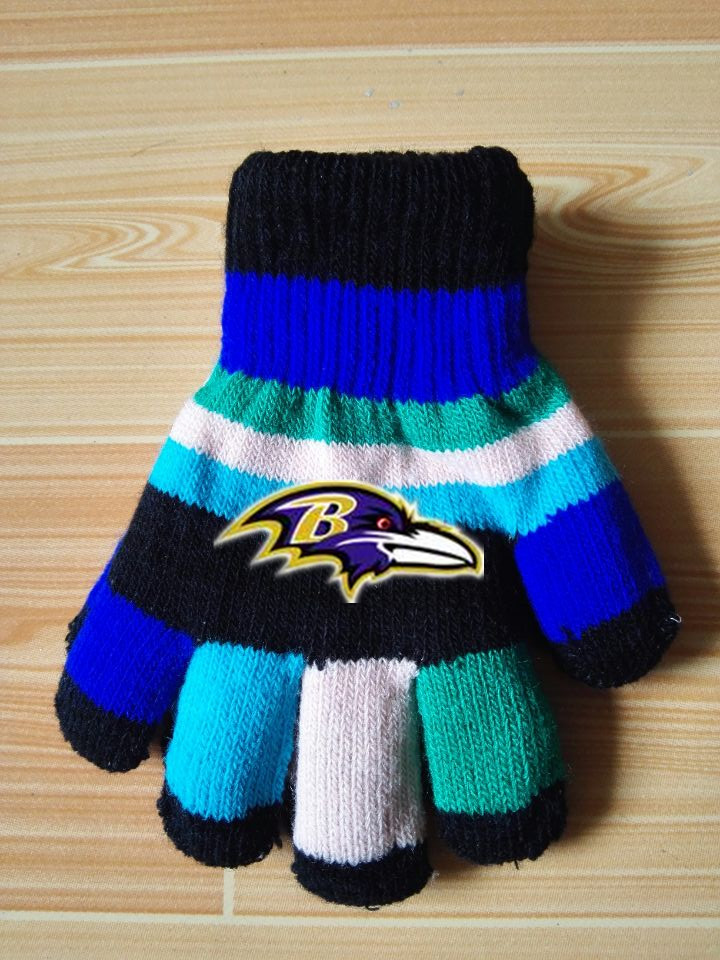Ravens Kids Knit Gloves4