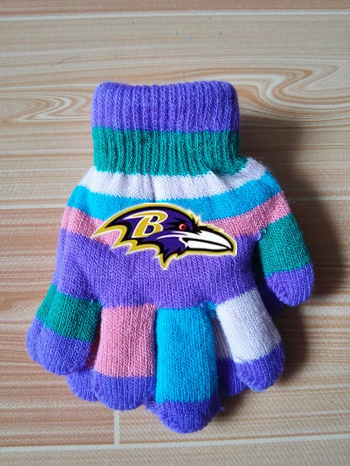 Ravens Kids Knit Gloves5