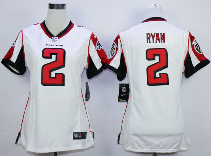 Nike Falcons 2 Matt Ryan White Women Game Jersey