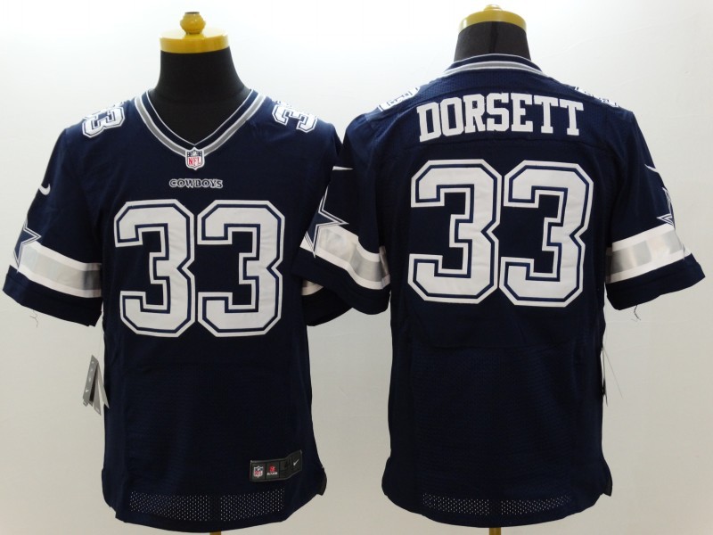 Nike Cowboys 33 Tony Dorsett Blue Elite Jersey