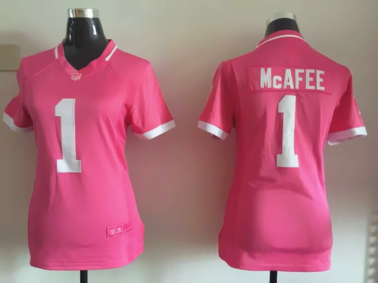 Nike Colts 1 Pat McAfee Pink Bubble Gum Women Game Jersey