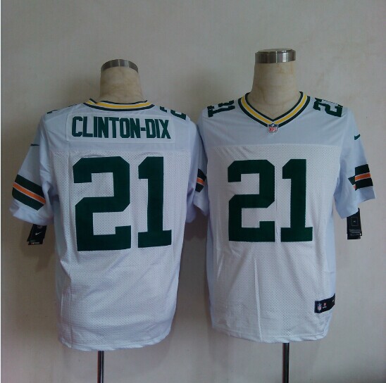 Nike Packers 21 Haha Clinton-Dix White Elite Jersey