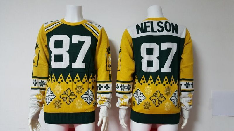 Packers 87 Jordy Nelson Green Men's Ugly Sweater