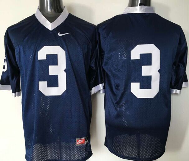 Penn State Nittany Lions 3 Blue College Jersey