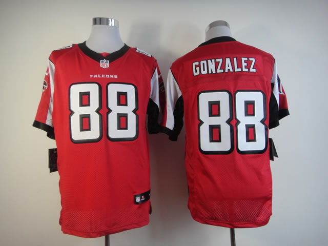 Nike Falcons 88 Tony Gonzalez Red Elite Jersey