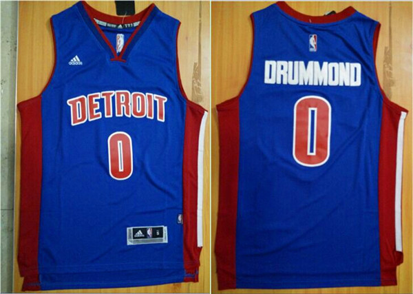 Pistons 0 Andre Drummond Blue Swingman Jersey