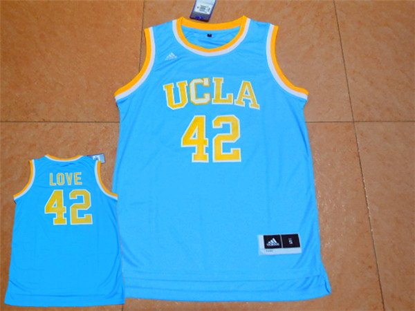 UCLA Bruins 42 Kevin Love Blue Basketball Jersey