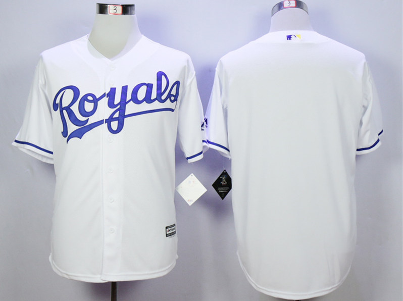 Royals Blank White New Cool Base Jersey