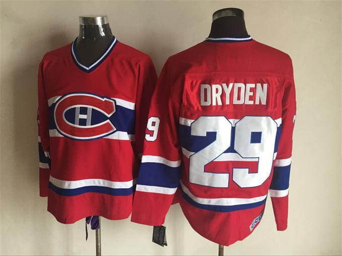 Canadiens 29 Ken Dryden Red CCM Jersey