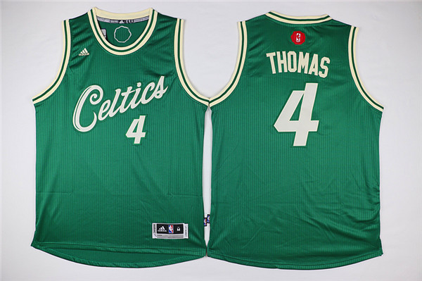 Celtics 4 Isaiah Thomas Green 2015-16 Christmas Day Swingman Jersey