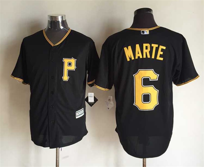 Pirates 6 Starling Marte Black New Cool Base Jersey