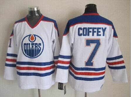 Oilers 7 Paul Coffey White CCM Jersey