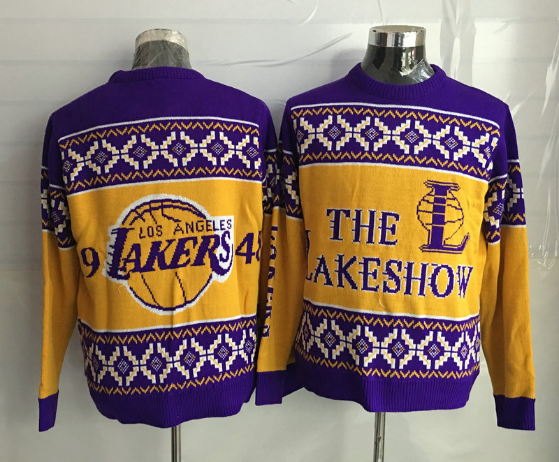 Los Angeles Lakers Crew Neck Men's Ugly Sweater