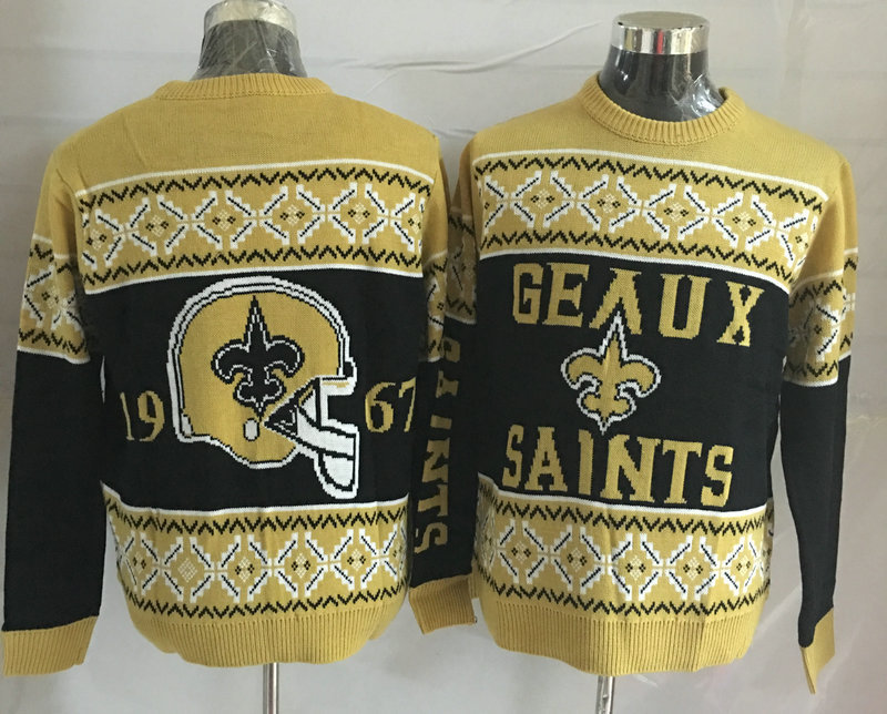 New Orleans Saints Crew Neck Men's Ugly Sweater