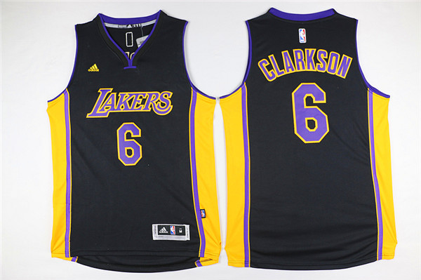 Lakers 6 Jordan Clarkson Black Swingman Jersey