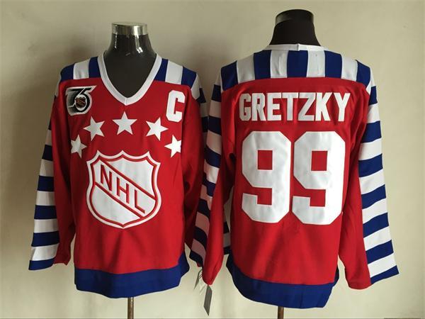 Kings 99 Wayne Gretzky Red 75th Anniversary CCM Jersey