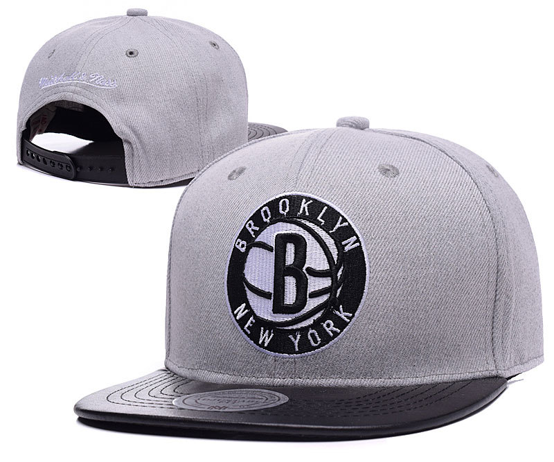 Brooklyn Nets Grey Adjustable Cap LH