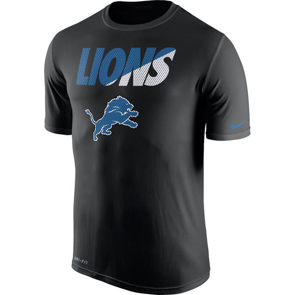 Nike Lions Black Team Logo Men's T Shirt