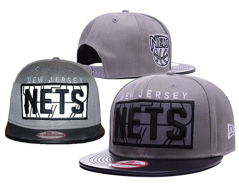 Nets Team Logo Grey Reflective Ajustable Hat GS