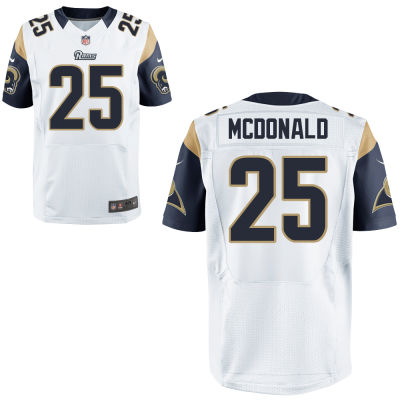 Nike Rams 25 T.J. McDonald White Elite Jersey