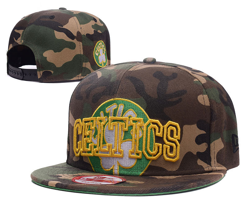 Celtics Team Logo Camo Adjustable Hat GS