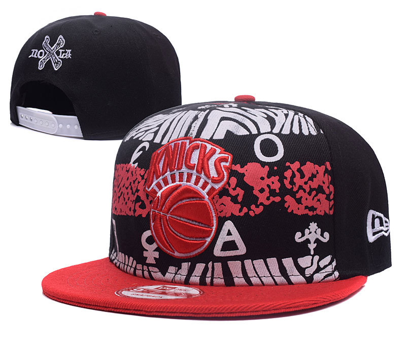 Knicks Team Logo Black Fashion Adjustable Hat GS