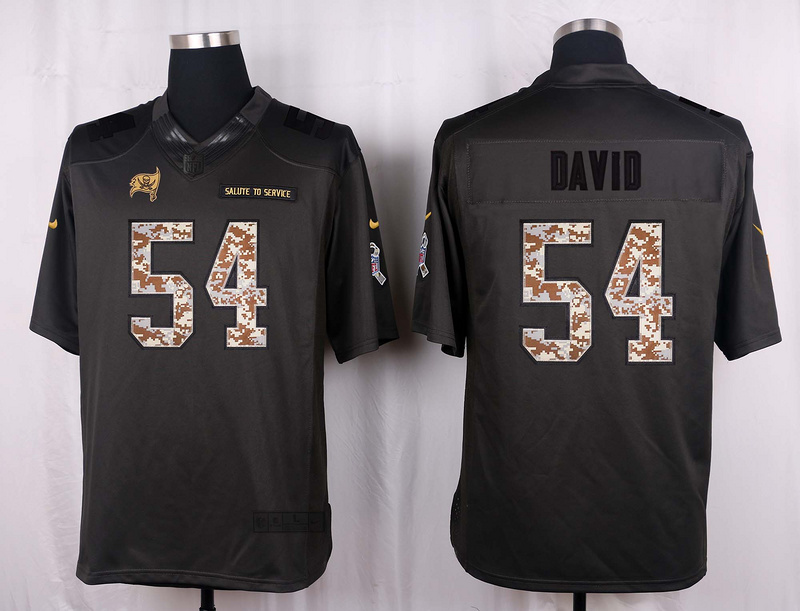 Nike Buccaneers 54 Lavonte David Anthracite Salute to Service Limited Jersey