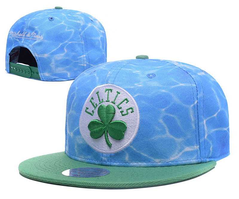 Celtics Team Logo Blue Mitchell & Ness Adjustable Hat GS