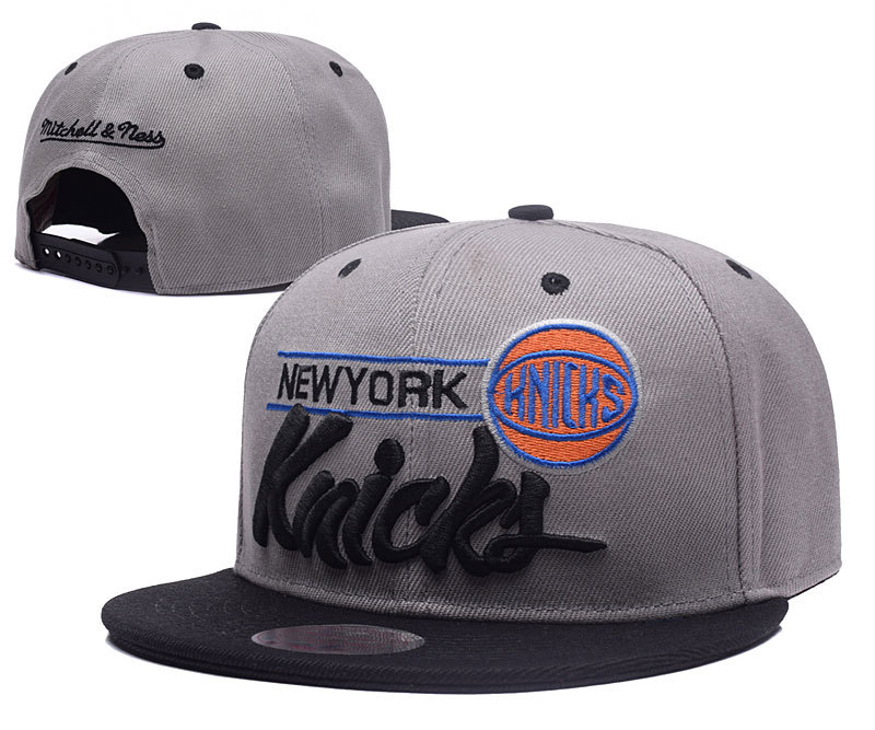 Knicks Team Logo Grey Reflective Hat GS
