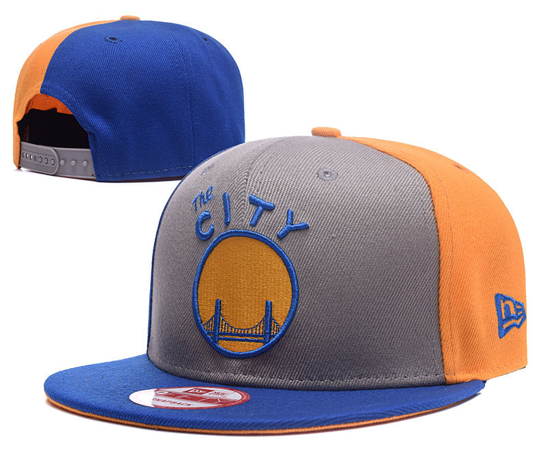 Warriors Team Logo Blue & Orange Adjustable Hat GS