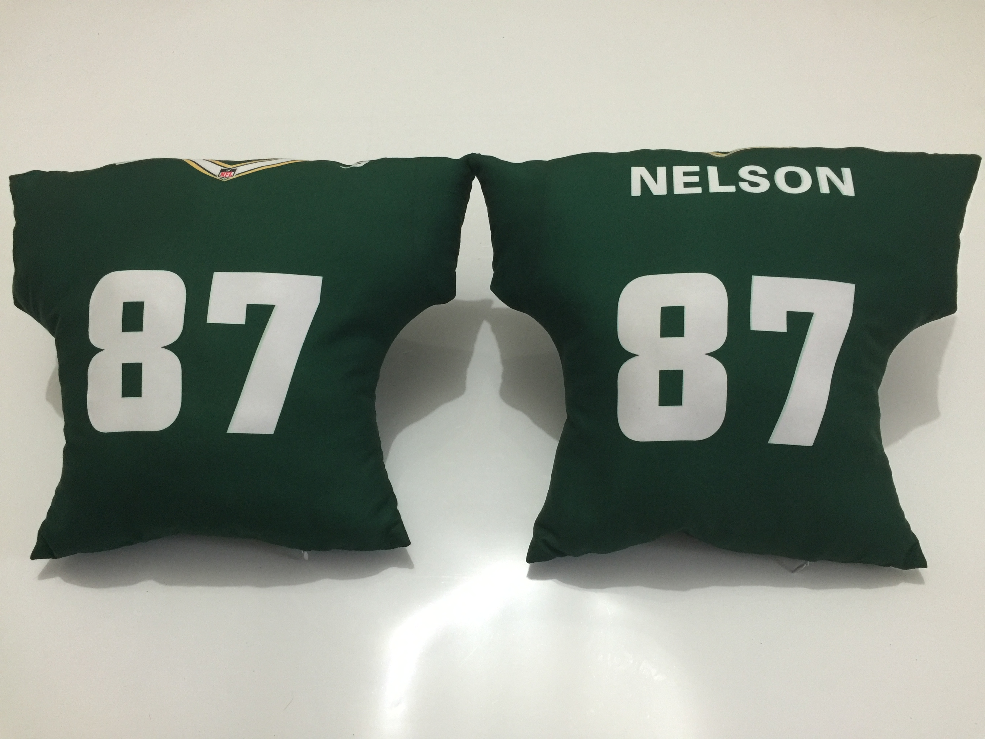 Green Bay Packers 87 Jordy Nelson Green NFL Pillow