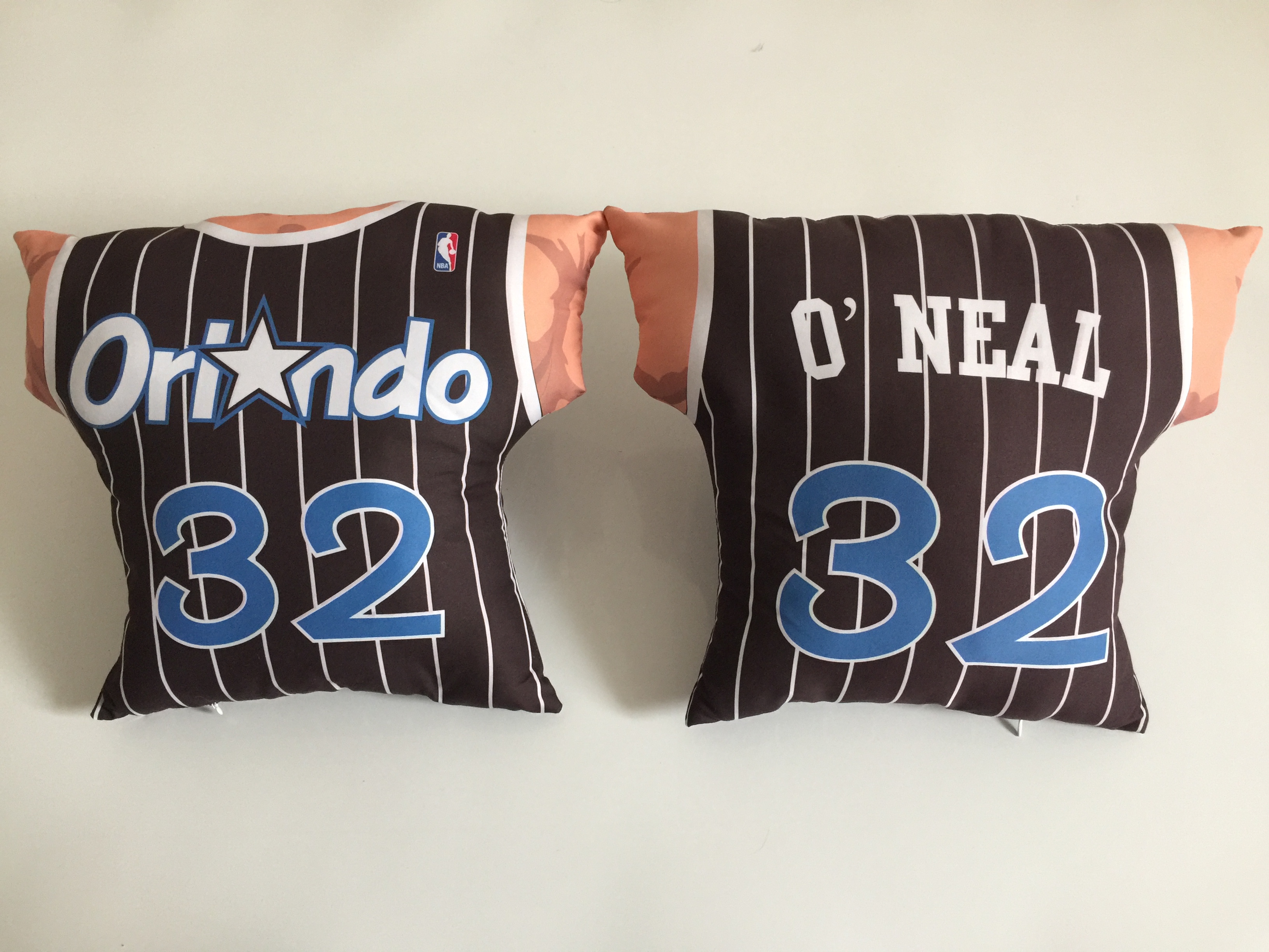 Orlando Magic 32 Shaquille O'Neal Black NBA Pillow