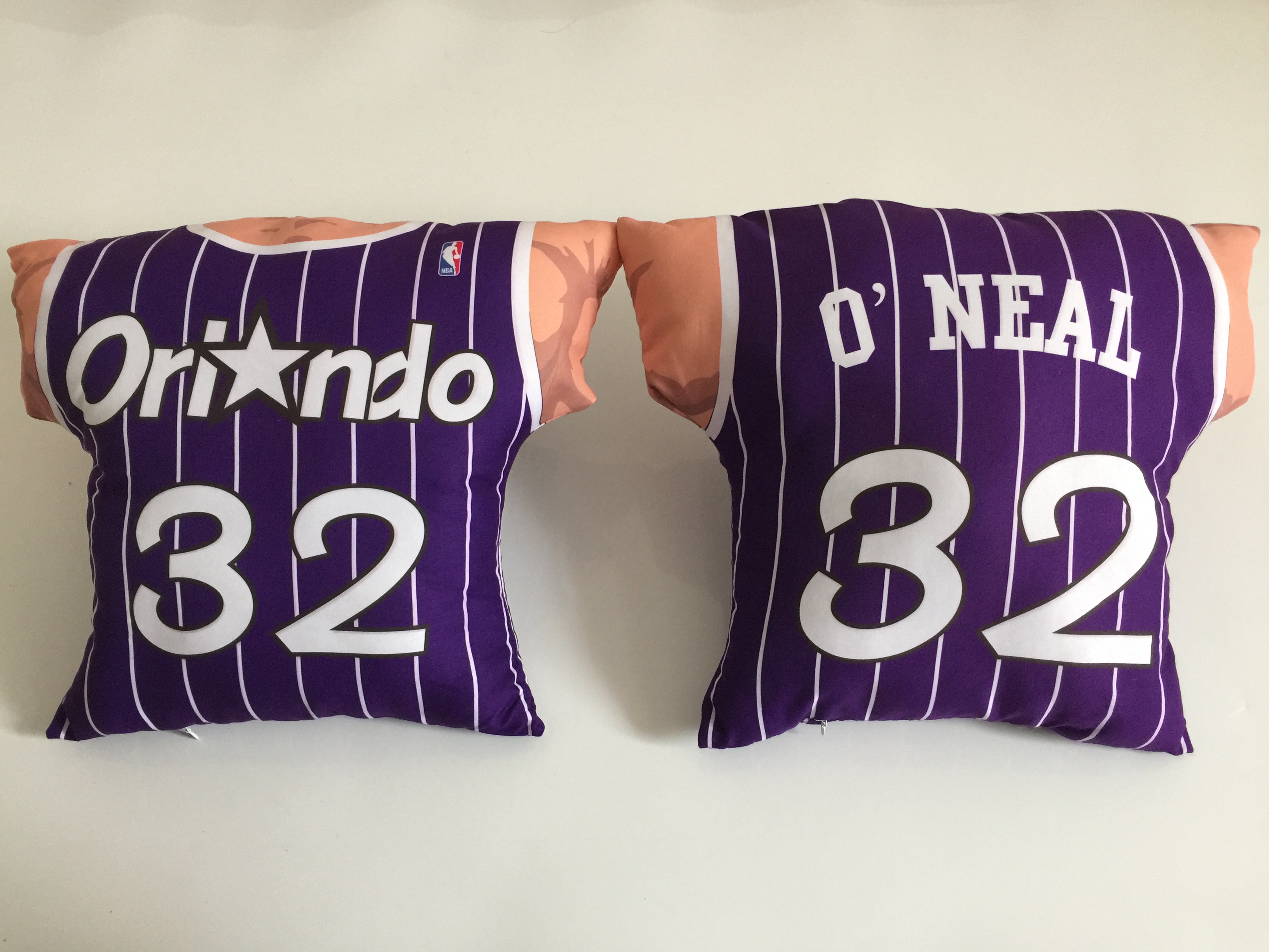 Orlando Magic 32 Shaquille O'Neal Purple NBA Pillow