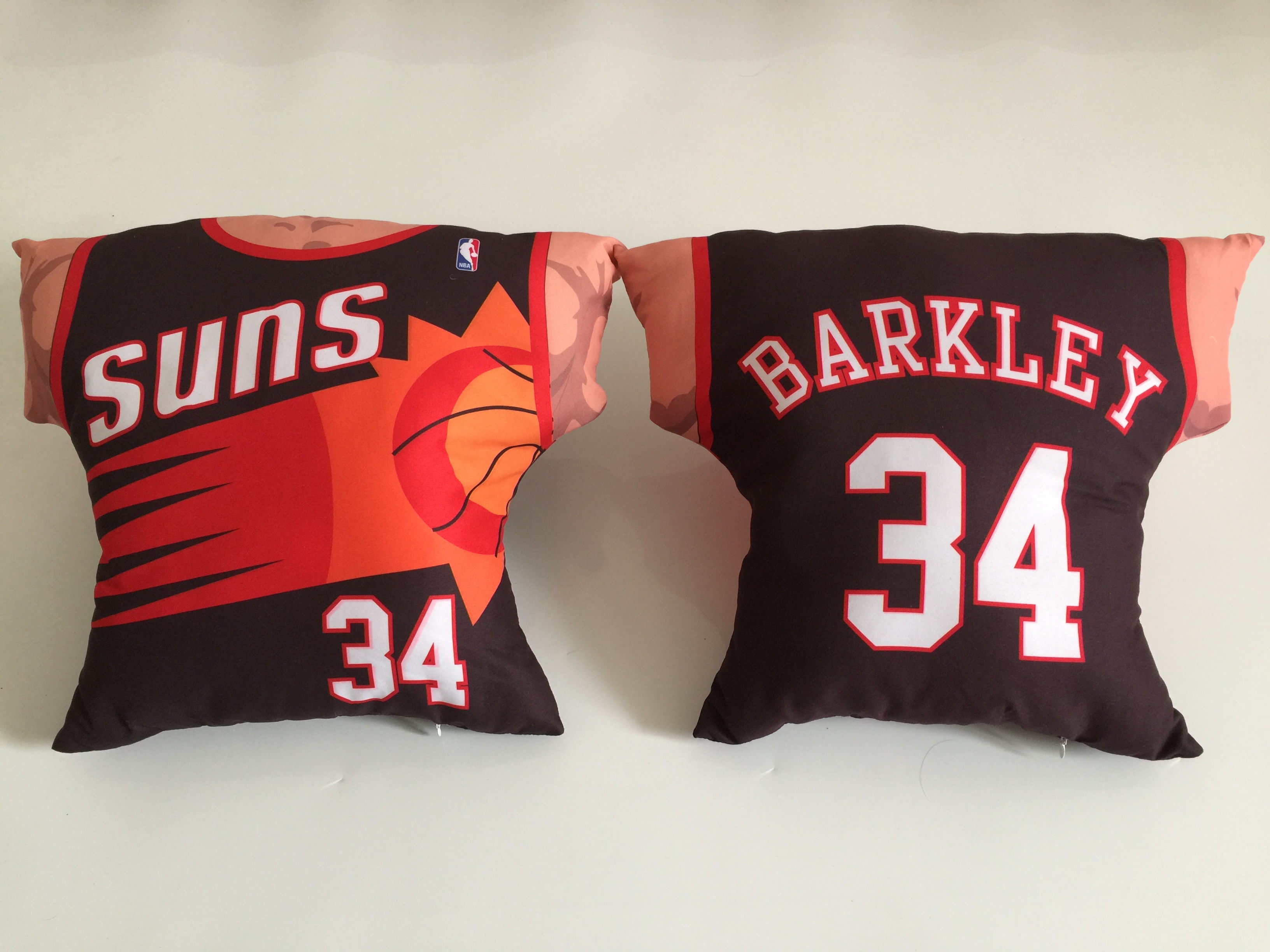 Phoenix Suns 34 Charles Barkley Black NBA Pillow