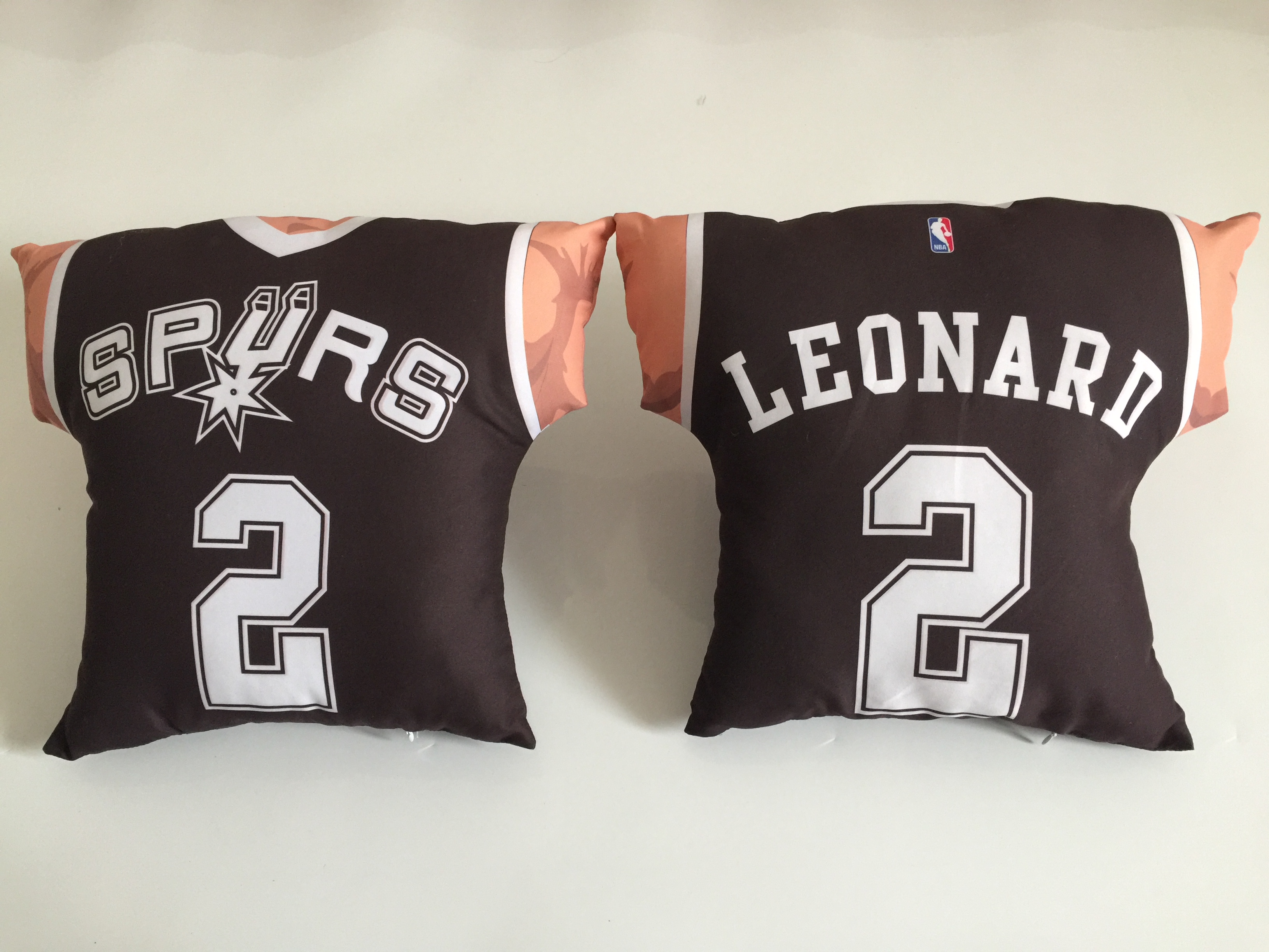 San Antonio Spurs 2 Kawhi Leonard Black NBA Pillow