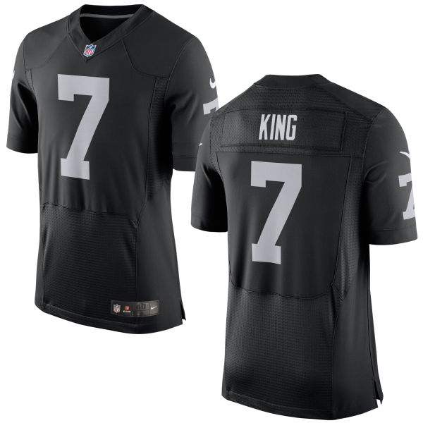 Nike Raiders 7 Marquette King Black Elite Jersey
