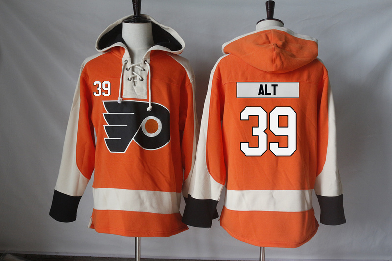 Flyers 39 Mark Alt Orange All Stitched Hooded Sweatshirt