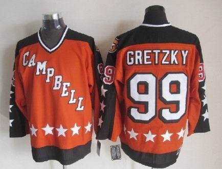 1984 All Star 99 Wayne Gretzky Orange CCM NHL Jersey