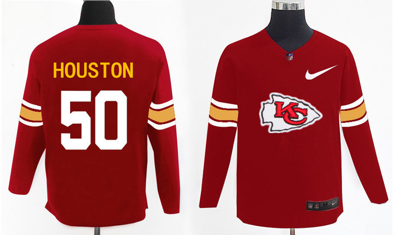Nike Chiefs 50 Justin Houston Red Knit Sweater
