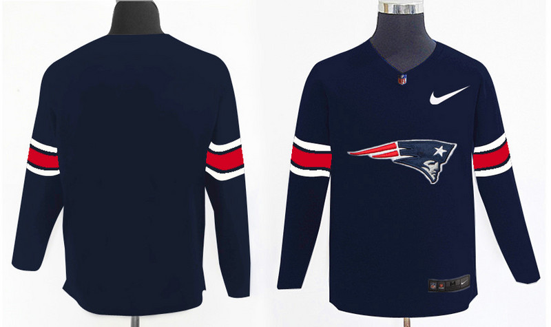 Nike Patriots Team Logo Navy Knit Sweater
