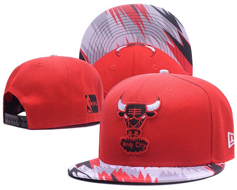 Bulls Team Logo Red Adjustable Hat YS