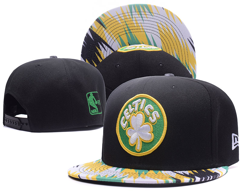 Celtics Team Logo Black Adjustable Hat YS