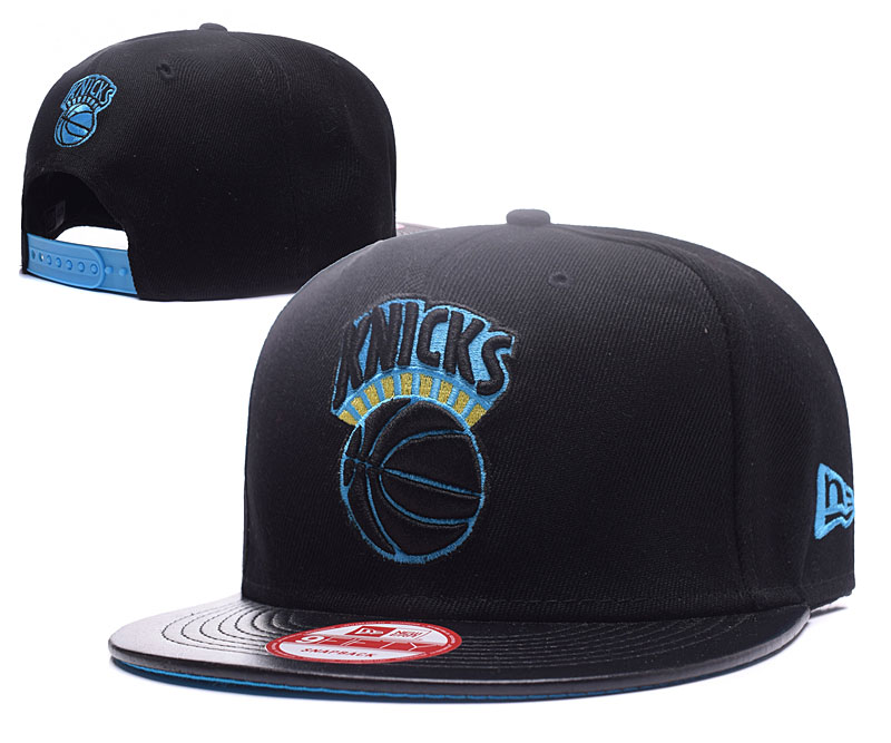Knicks Team Logo Black Adjustable Hat YS