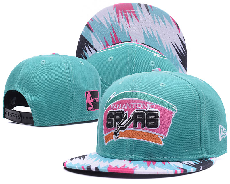 Spurs Team Logo Teal Adjustable Hat YS