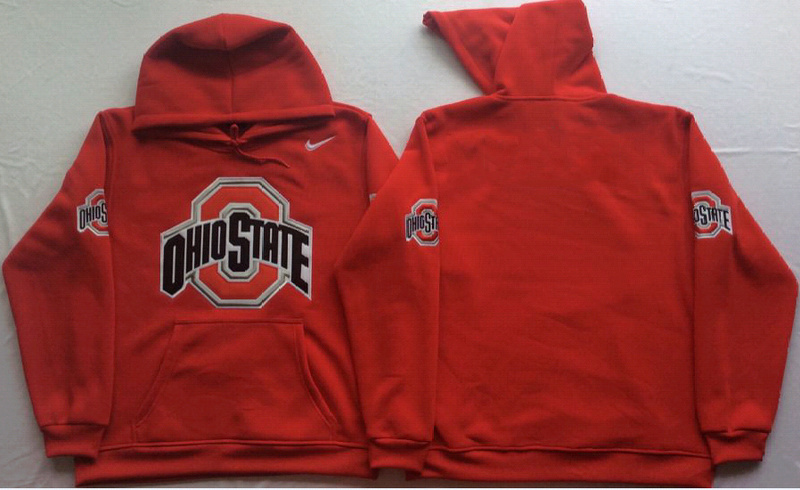 Ohio State Buckeyes Blank Red Men's Pullover Hoodie